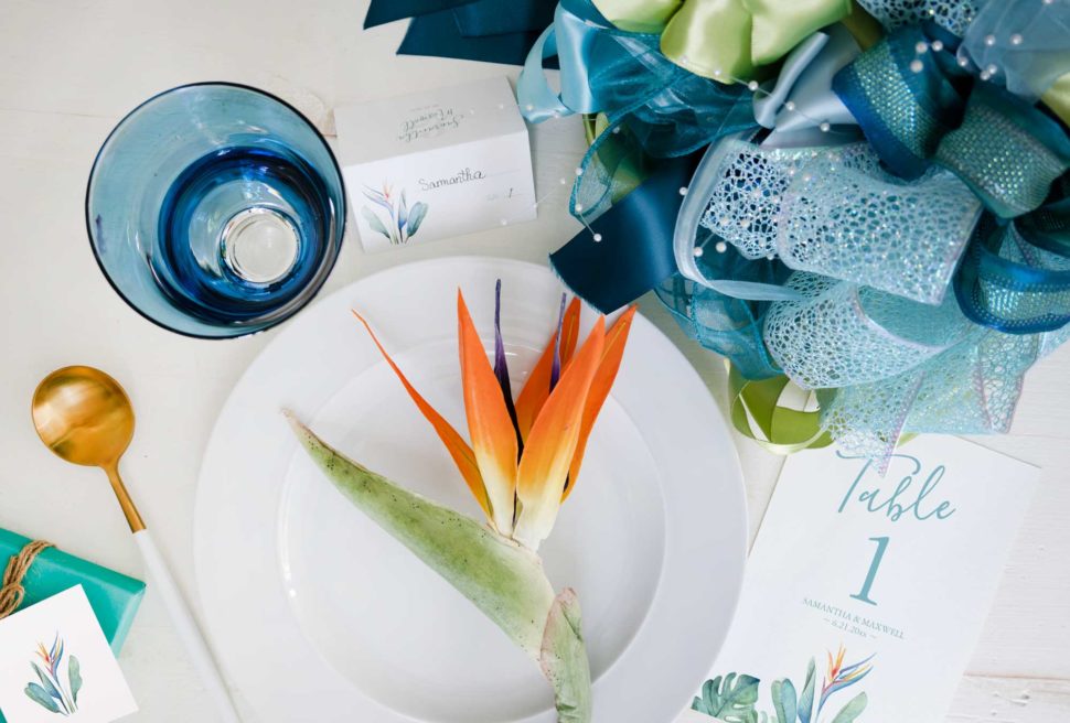 Set the tone for your wedding with consistent colors